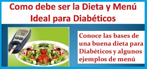 menu para diabeticos